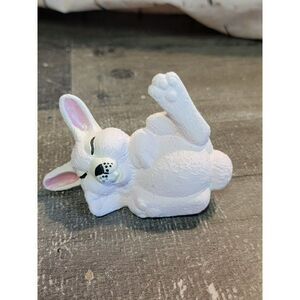 Ceramic sleeping rabbit bunny home decor figure